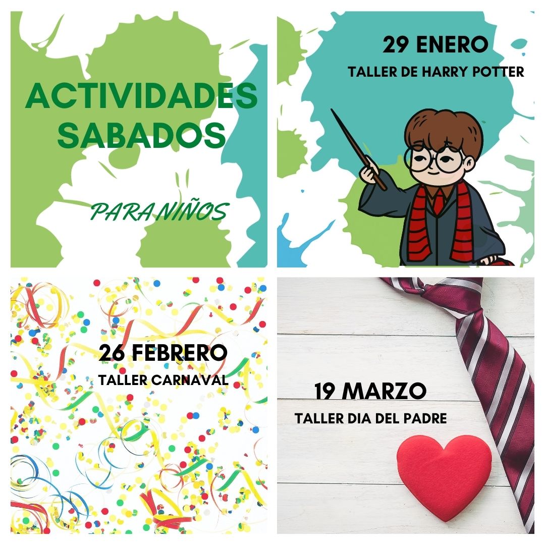 actividades sábados 2022 Talleres artisticos Coloreart